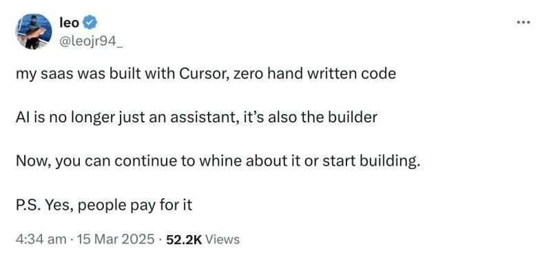Léo annonce son app entièrement vibe codée